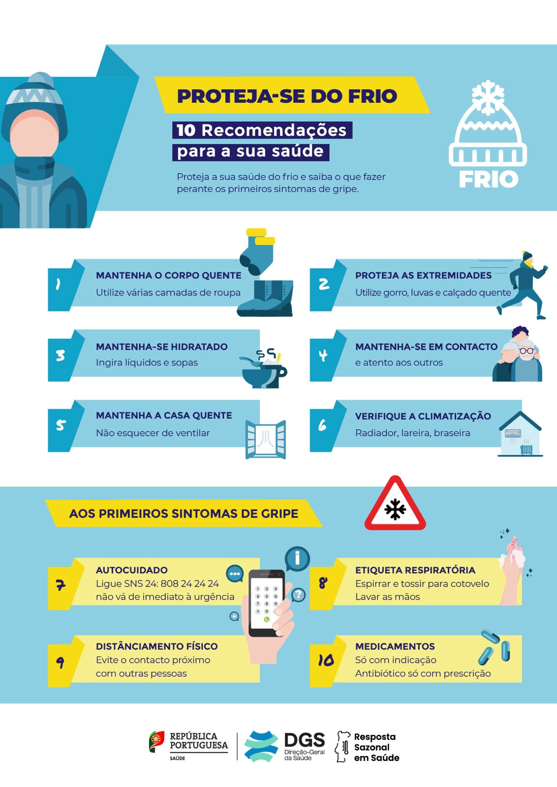 Imagem Direção-Geral da Saúde informa: Inverno | Infecções Respiratórias