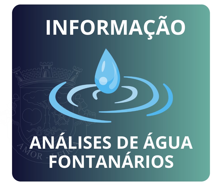Imagem Resultados Análises de água dos Fontanários