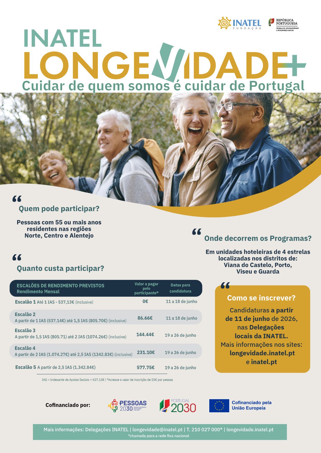 Notícia Divulgação do Eixo II do Projeto INATEL Longevidade+